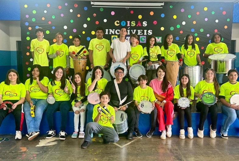 Música e integração marcam encontro entre escolas municipais de Taquarituba