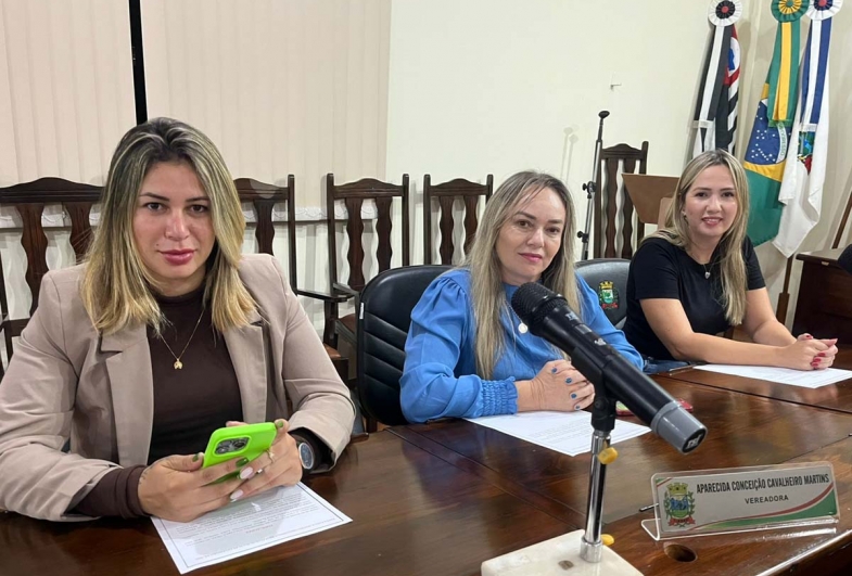 Vereadoras, Ana Carla Teles, Conceição e Camila Bagnatori