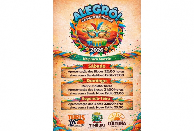 Programação do Carnaval movimenta Timburi