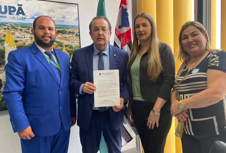 Presidente da Câmara de Taguaí, vereador e  assessor parlamentar buscam recursos em Brasília