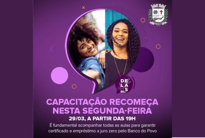 Atenção: Capacitação do “Sebrae Delas” recomeça hoje (29/03)