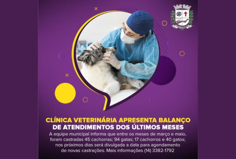 Clínica Veterinária apresenta balanço de atendimentos dos últimos meses