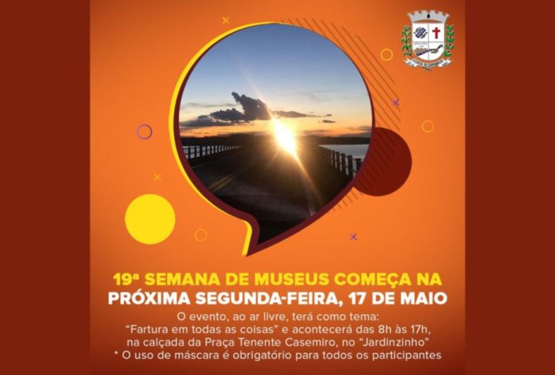 19ª Semana de Museus começa hoje segunda-feira, 17 de maio em Fartura