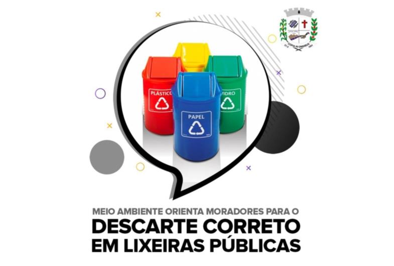 Meio Ambiente orienta moradores para o descarte correto em lixeiras públicas