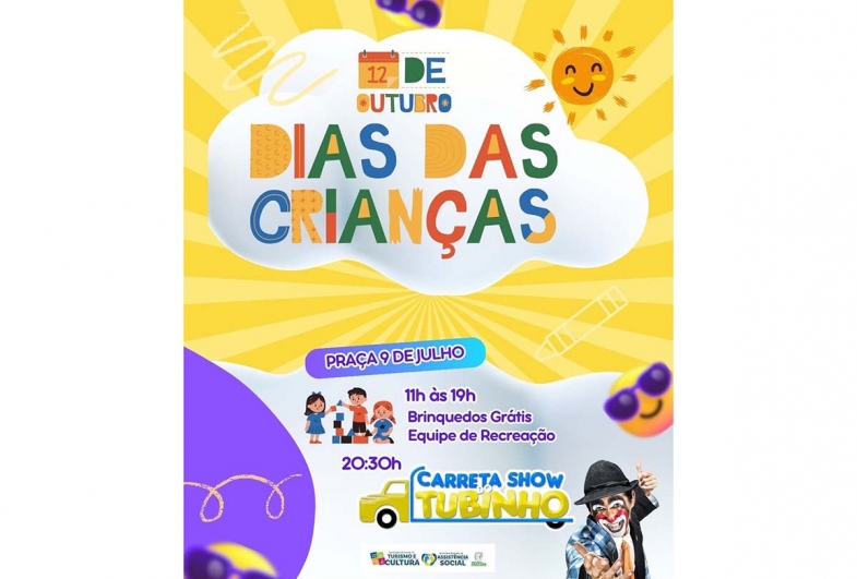 Fartura prepara Festa do Dia das Crianças com o Palhaço Tubinho em 12 de outubro