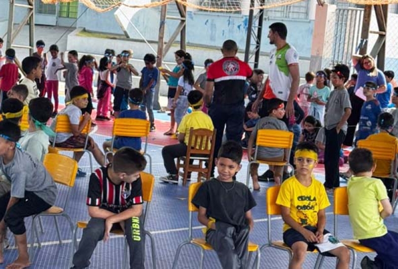 Alunos das escolas de Taguaí se divertem na Semana da Criança