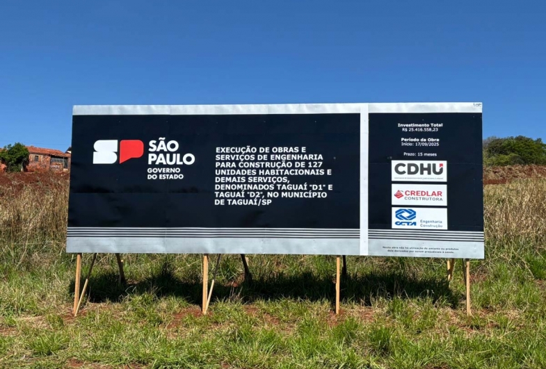 Aérea onde serão construídas as 127 casas