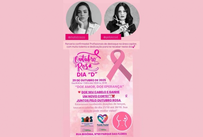 Dia D do Outubro Rosa será realizado em Fartura