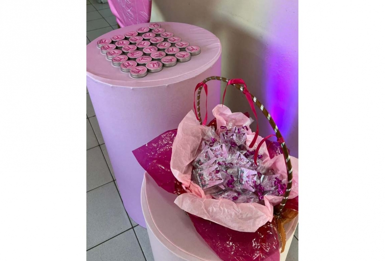 Equipe montou uma bela recepção às pacientes