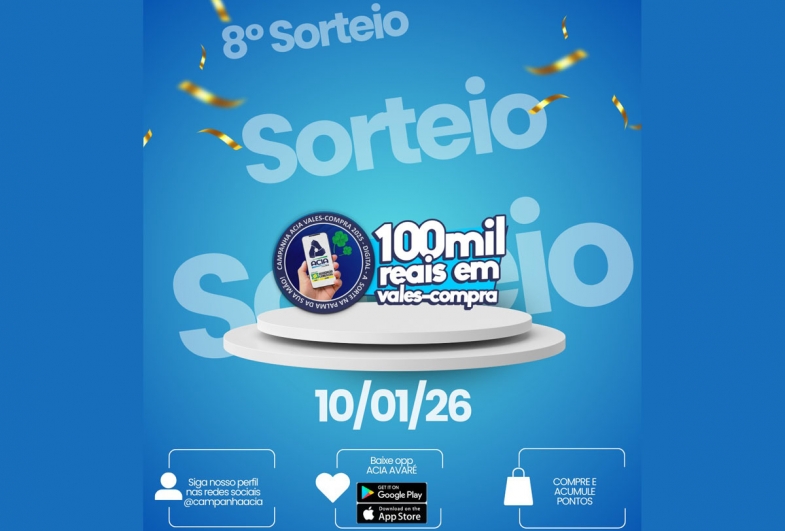 Acia realiza último sorteio da promoção 2025 neste sábado (10)