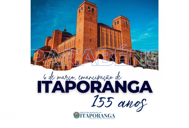 Itaporanga completa 155 anos de emancipação político-administrativa