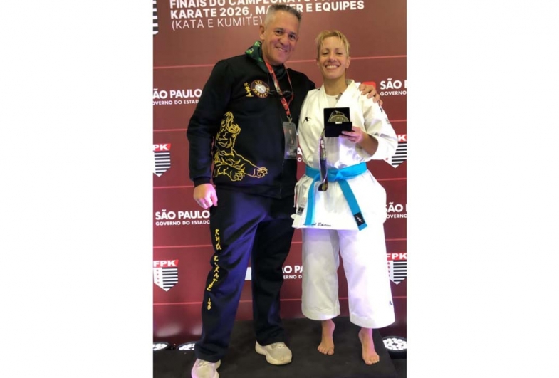 Atleta da Academia Ryu Karatê Do conquista bronze no Paulista e garante vaga no Brasileiro