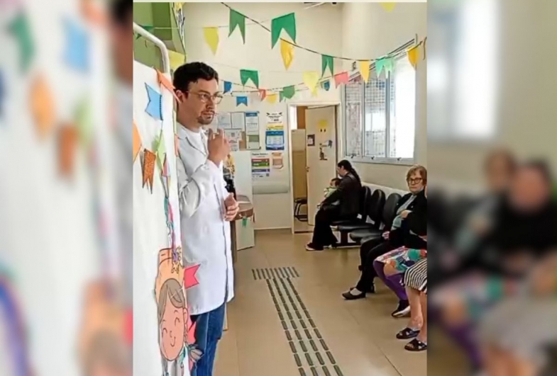 Palestra com o Dr. Rogério, dentista da ESF Ypes