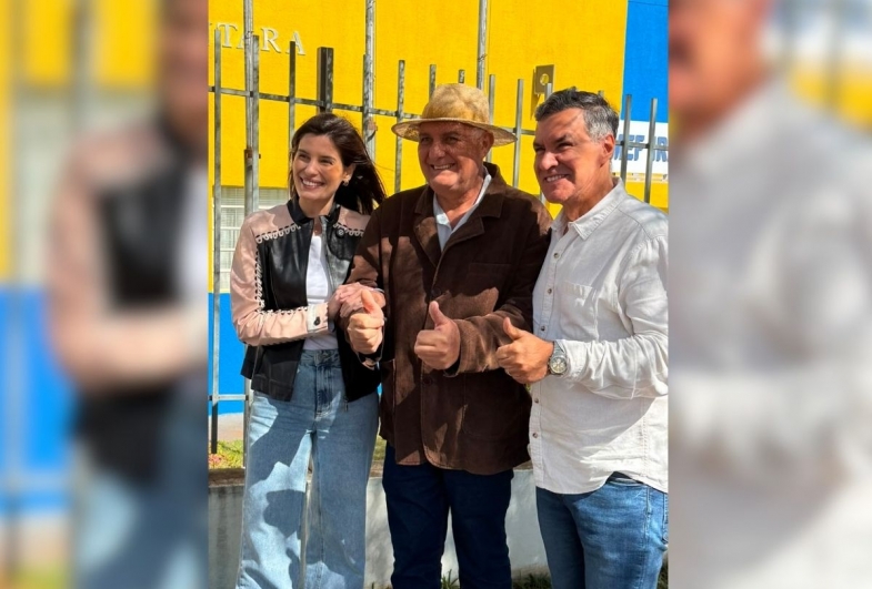 Deputada estadual Dani Alonso e deputado federal Capitão Augusto visitam Sarutaiá