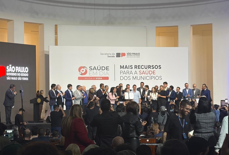 Governador Tarcísio de Freitas apresentou o repasse de R$ 801 milhões destinados  ao fortalecimento da assistência à saúde nos municípios paulistas