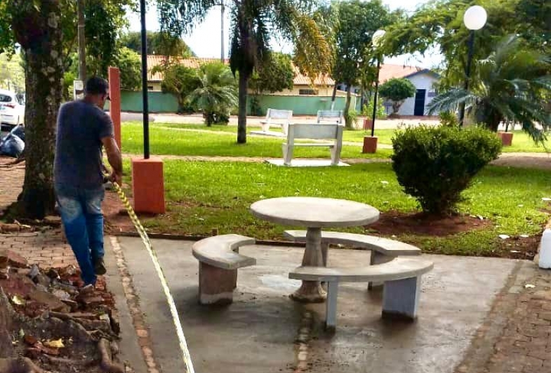 Prefeitura de Timburi intensifica revitalização de praças públicas
