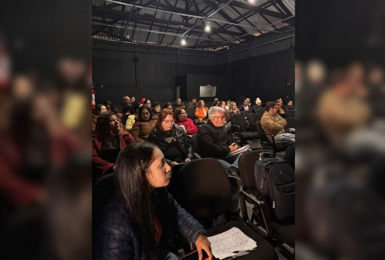 Servidores durante treinamento