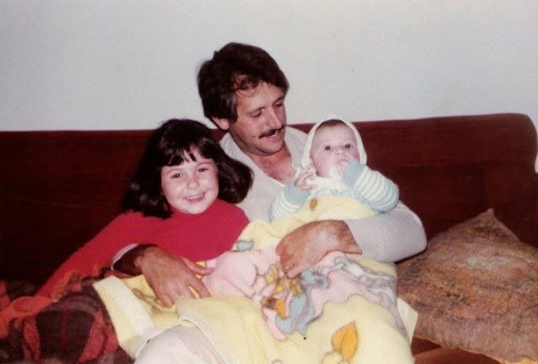 Pedro com seus filhos Joana e Rafael