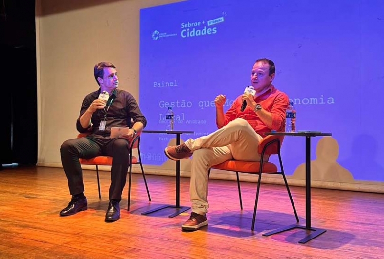 Consultor do Sebrae Vinicius e Secretario  de Industria e Comércio George Andrade