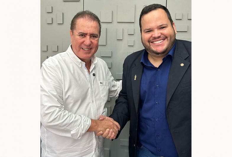 Deputado Jonas com Cassiano, do DECON de Avaré