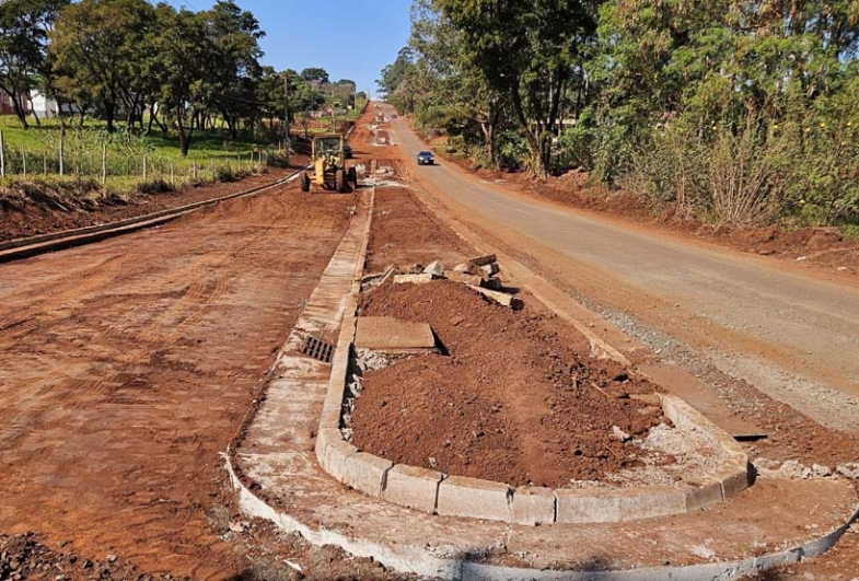 Obras para duplicação da Avenida Copacabana avançam em Avaré