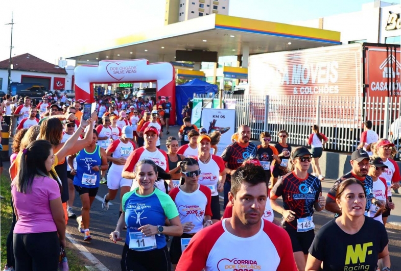 Corrida Doe Órgãos mobiliza Avaré e transforma passos em esperança