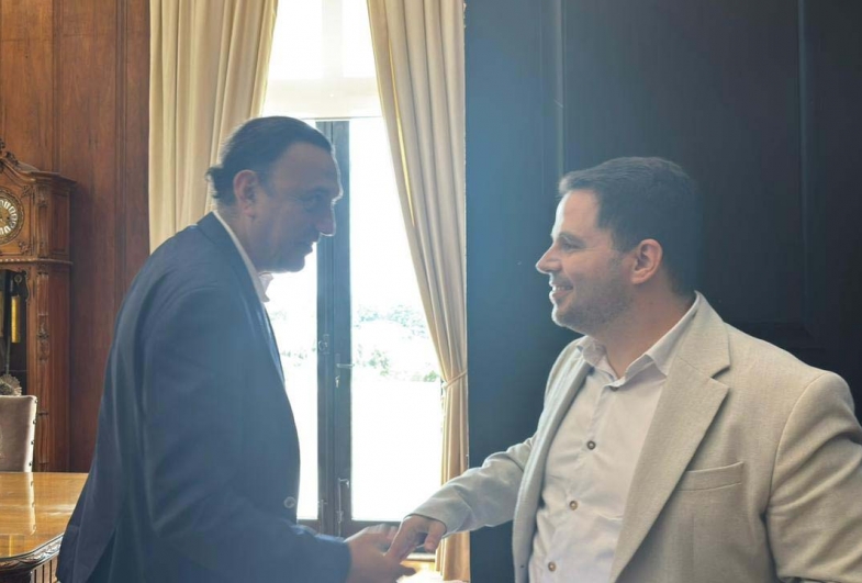 Diego do Nino e o vice-governador Felício Ramuth