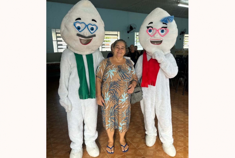 Participante do grupo Alegria de Viver é o casal Zé é Maria Gotinha