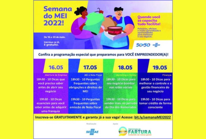 Atenção Fartura: Sebrae promove oportunidades com a Semana do Microempreendedor Individual
