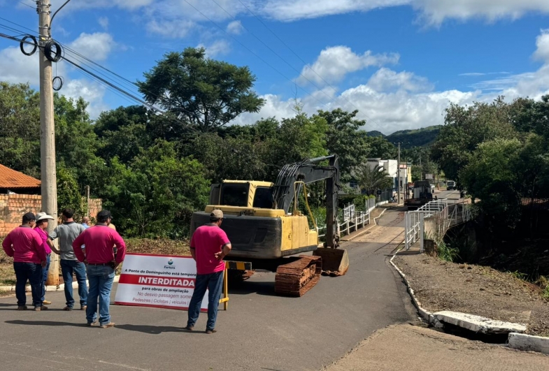 Ponte provisória começa a funcionar e travessia principal é interditada para reforma em Fartura