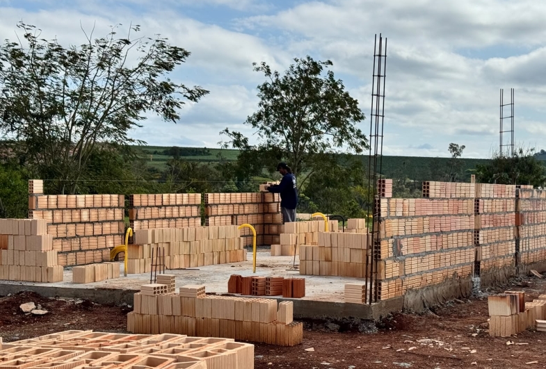 Obras das novas moradias seguem em andamento em Fartura