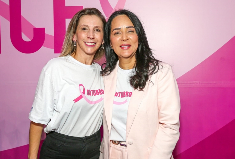 Primeira-dama Pety, participa do lançamento da campanha “Prevenir é  sua melhor chance” ao lado da primeira-dama do Estado, Cristiane Freitas