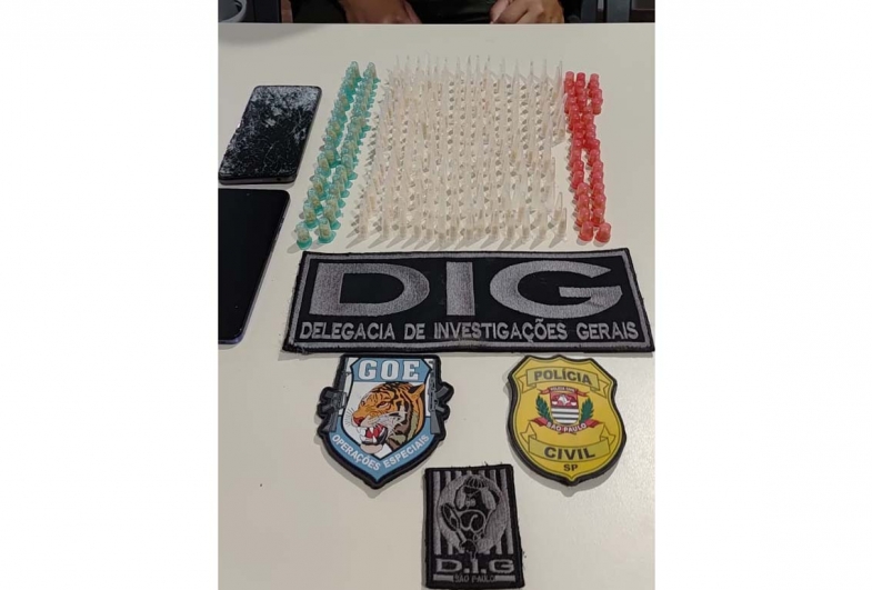 Ação da Polícia Civil contra o tráfico termina com prisão em flagrante em Itaí