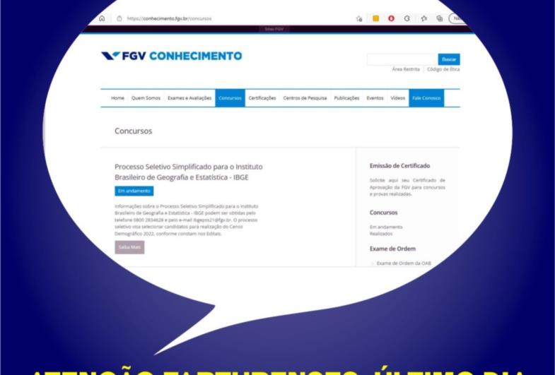 Atenção farturenses: Último dia para se inscrever no processo seletivo para atuar no Censo 2022