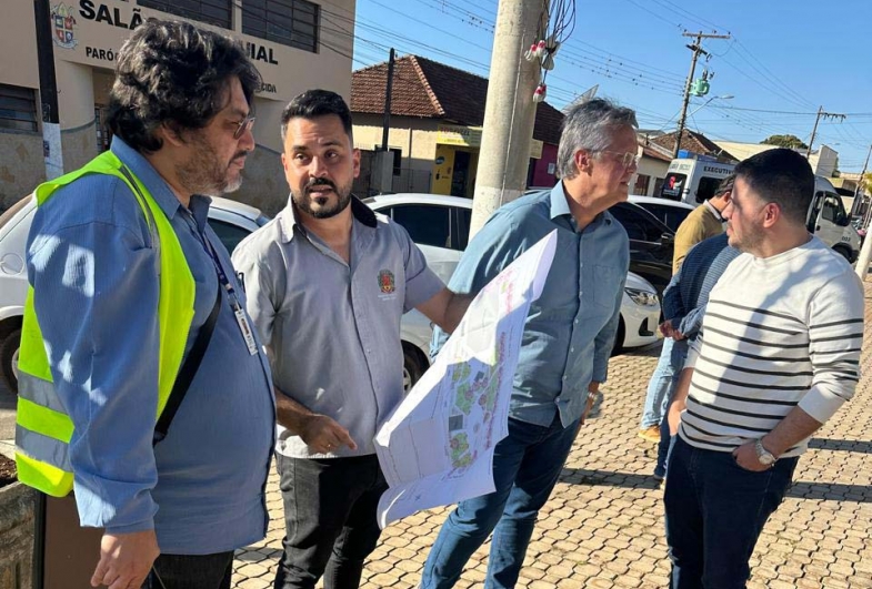 Rafael Lima, Kairo Dias Costa, Luciano Oliveira e prefeito Diego do Nino