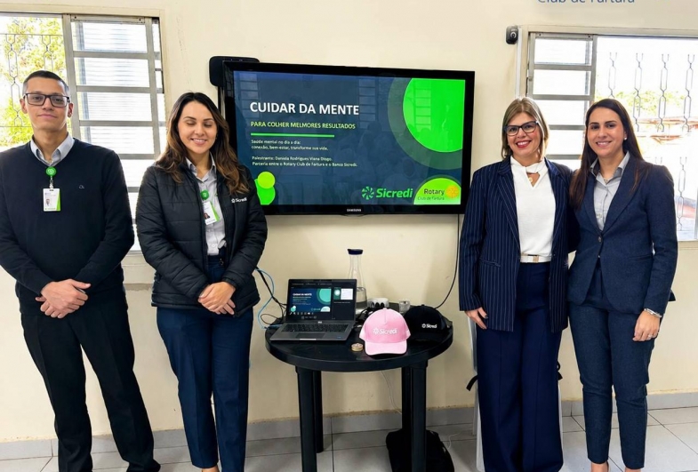 Parceria entre Sicredi e Rotary Club de Fartura promove palestra sobre saúde mental