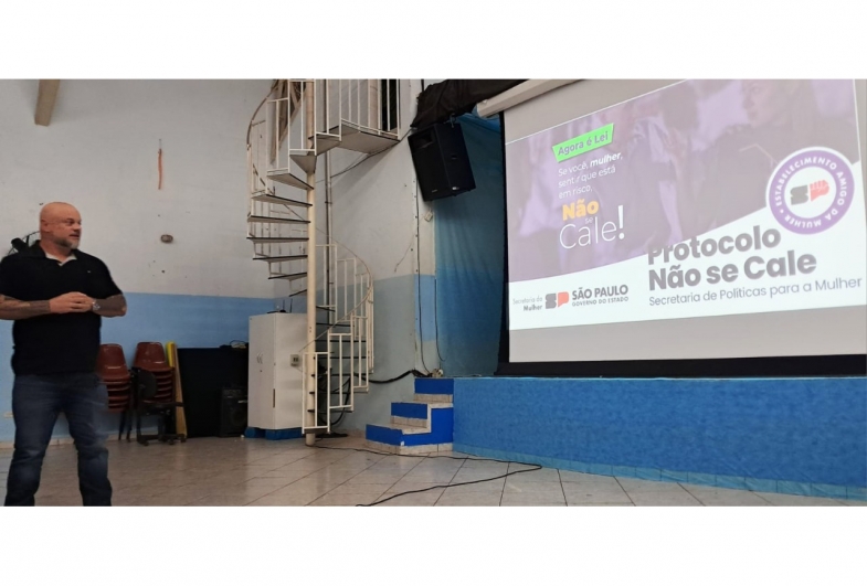 Palestra voltada à orientação e conscientização sobre o protocolo “Não se Cale”