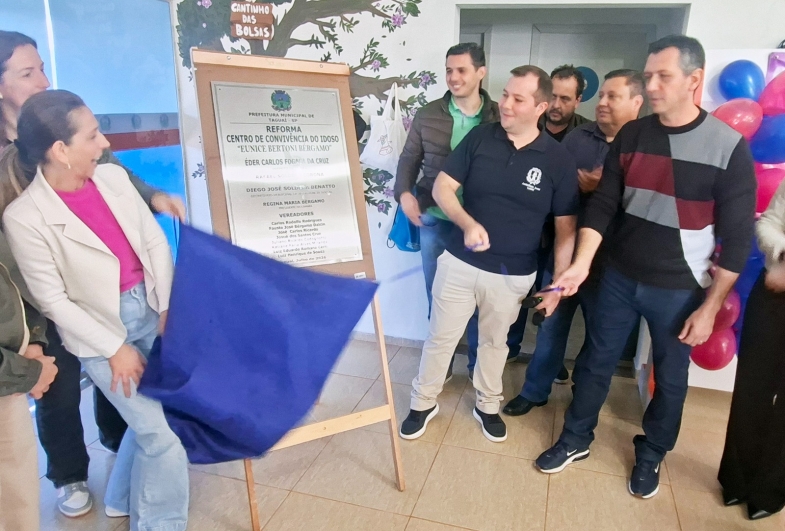 Prefeitura de Taguaí reinaugura Centro de Convivência do Idoso com espaço totalmente revitalizado