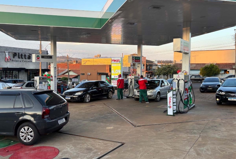 A inauguração teve movimento constante nos abastecimentos