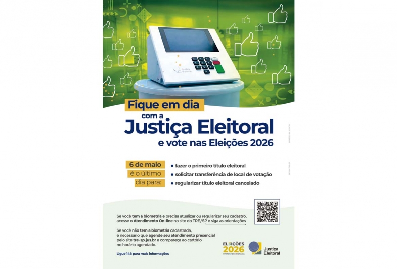 Prazo para regularização do título eleitoral termina no início de maio e eleitores devem ficar atentos