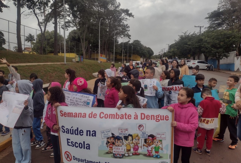 Cartazes foram confeccionados pelos alunos