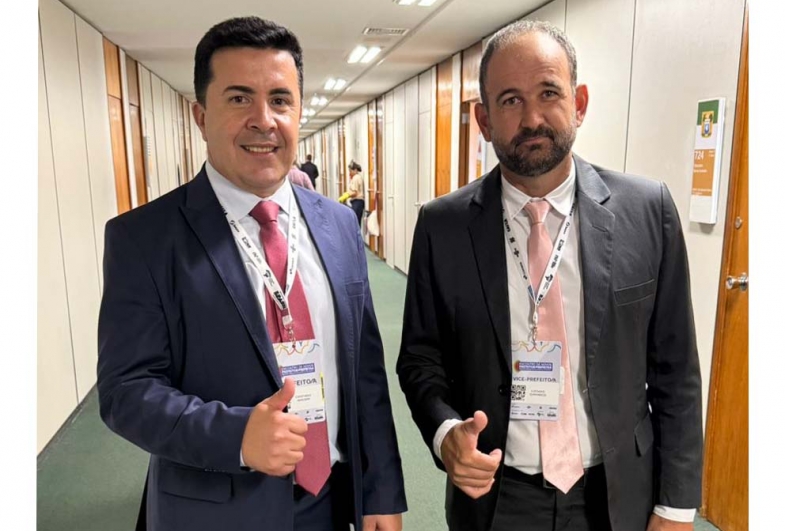 Cristiano e Luciano quando estiveram em Brasília