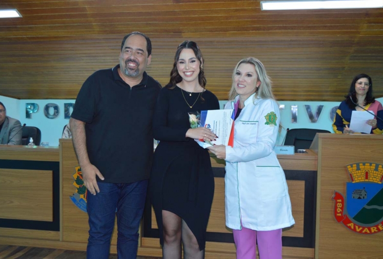 Vereador Dr. Hidalgo, Maria Fernanda e Dra. Daniela