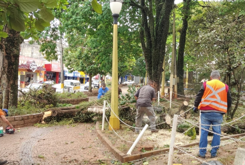 Temporal que atingiu o município de Avaré na tarde de segunda-feira, 22, ocasionou diversos danos