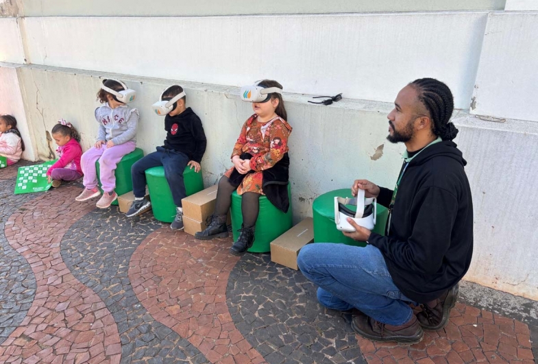 As atividades do projeto Aulas de  Energia cativaram os pequenos