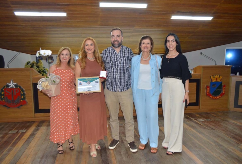 Vereadora Maria Isabel Dadario, Tatiana Carreira, Aníbal  Santos, Neuza Capecci, Fernanda Castellucci