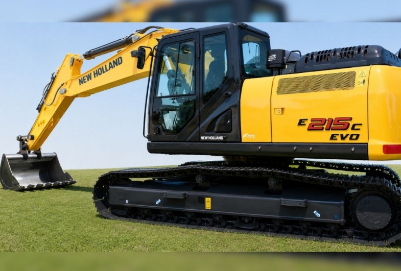 A escavadeira hidráulica New Holland E215C EVO