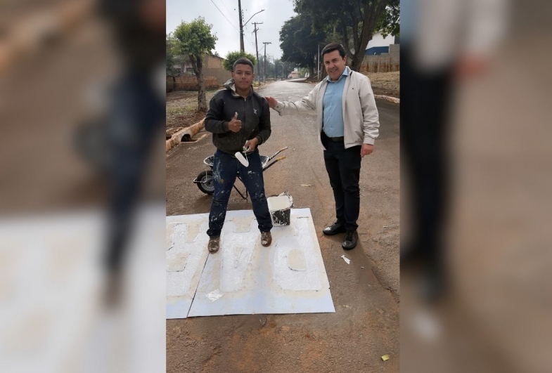 Timburi recebe nova sinalização viária  para ampliar a segurança no trânsito