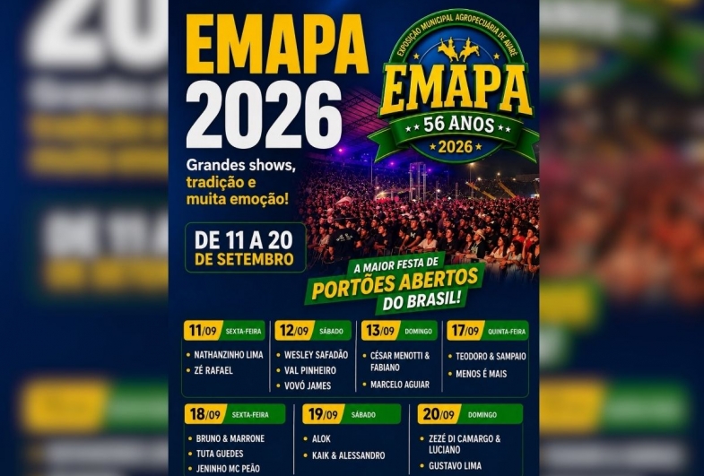 Prefeito Roberto Araujo anuncia atrações da maior festa de portões abertos do Brasil e confirma Emapa histórica em setembro