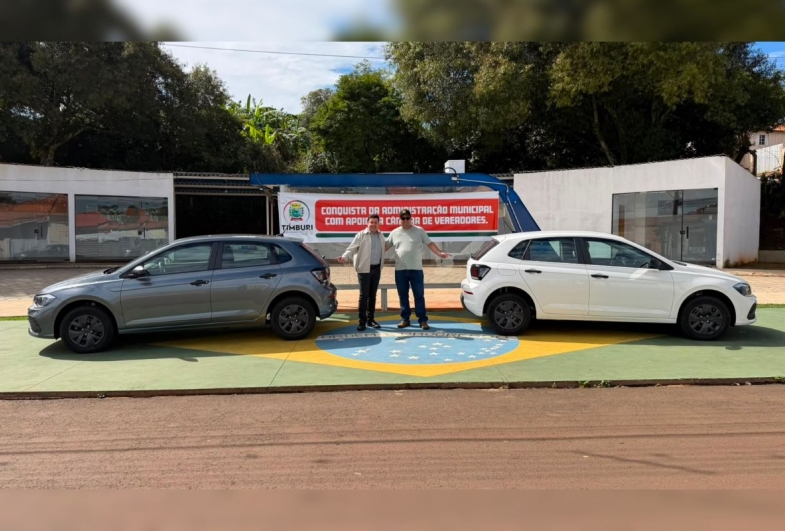 Prefeitura de Timburi recebe dois novos veículos para reforçar os atendimentos